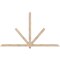Ekena Millwork Kennewick Smooth Timber Gable Bracket, Douglas Fir, 96"W x 56"H x 3 1/2"D x 3 1/2"F, 14/12 Pitch GBW096X56X0404KEN00SDF - alternate 1